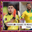 Odds on teams to reach the World Cup final