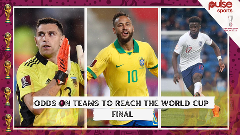 Odds on teams to reach the World Cup final