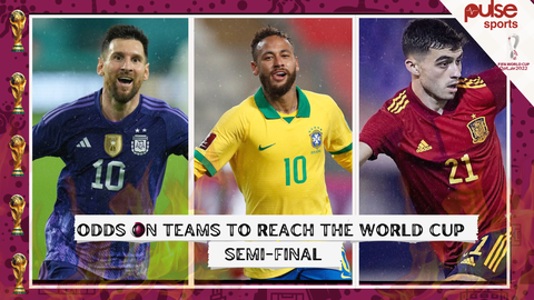 Odds on teams to reach the World Cup semi finals