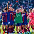 At the Estadi Olimpic Lluis Companys on Sunday afternoon, Barcelona Femeni crushed Real Madrid Femenino 5-0 in a Clasico to maintain their undefeated record. X/Barcelona Femeni