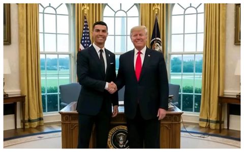 ‘My son is a big fan’ - US President Trump claims his son respects him more after meeting Ronaldo