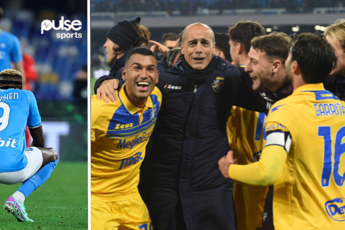 Victor Osimhen subbed on in Napoli's 4-0 thrashing against Coppa Italia.