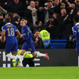 Stamford Bridge, Chelsea, London, England: Carabao Cup Football, Chelsea versus Newcastle United; Mykhaylo Mudryk of Chelsea celebrates after he scored for 1-1 in injury time of the second half || Image credit: Imago