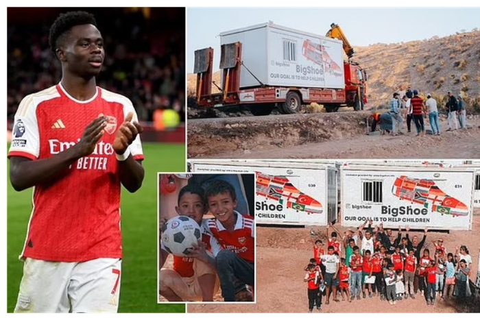 Bukayo Saka shows kindness to Morocco earthquake victims
