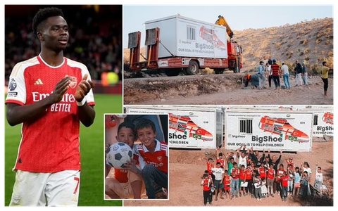 Bukayo Saka donates shelter to help people affected by the earthquake in Morocco