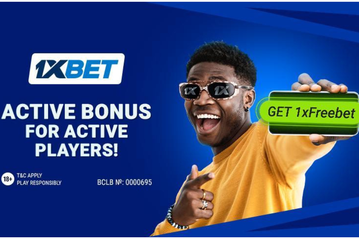 Favorable bonus for active players from the bookmaker company 1xBet!