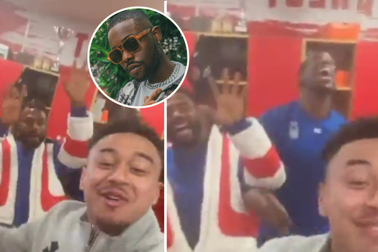 Jesse Lingard joins Super Eagles stars in vibing to Lojay's 'Monalisa'