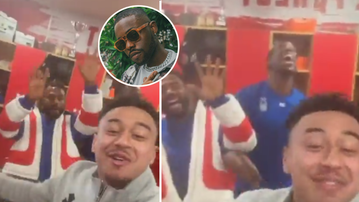 Jesse Lingard joins Super Eagles stars in vibing to Lojay's 'Monalisa'