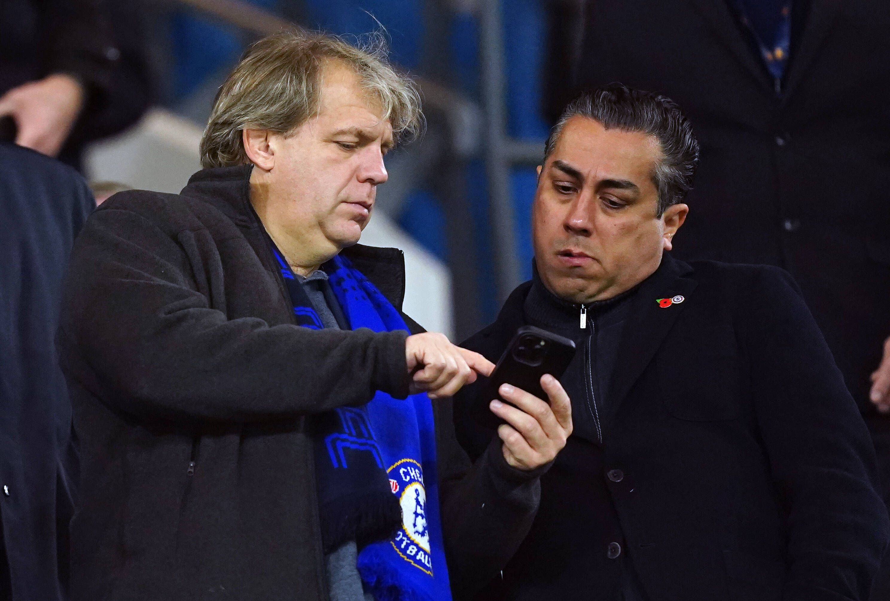 Chelsea majority shareholder Todd Boehly and Behdad Eghbali