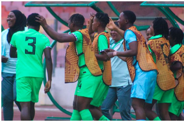 Nigeria's Falconets celebrate another FIFA U20WWC ticket