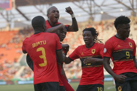 AFCON 2023: Angola players celebrate a goal|CAF IMAGE