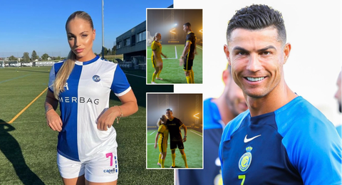 Ana Maria Marković: ‘World’s most beautiful’ footballer seemingly star-struck after meeting her idol Cristiano Ronaldo