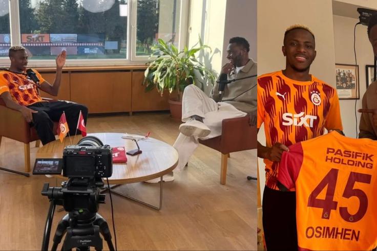 Chelsea legend Mikel Obi visits Victor Osimhen at Galatasaray for a Podcast episode with rumours of a transfer to the Premier League.