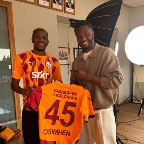Chelsea legend Mikel Obi visits Victor Osimhen at Galatasaray for a Podcast episode with rumours of a transfer to the Premier League.