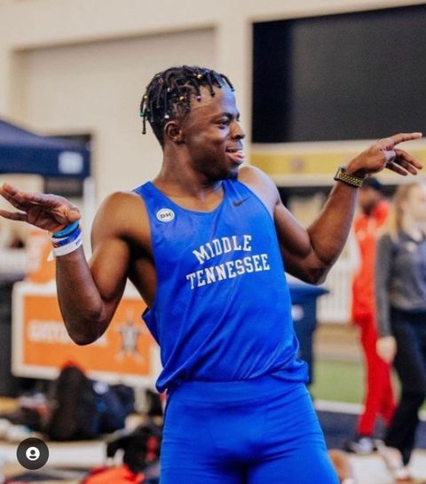 Alaba Akintola successfully defends sprints titles after double wins at C-USA Indoor Championships