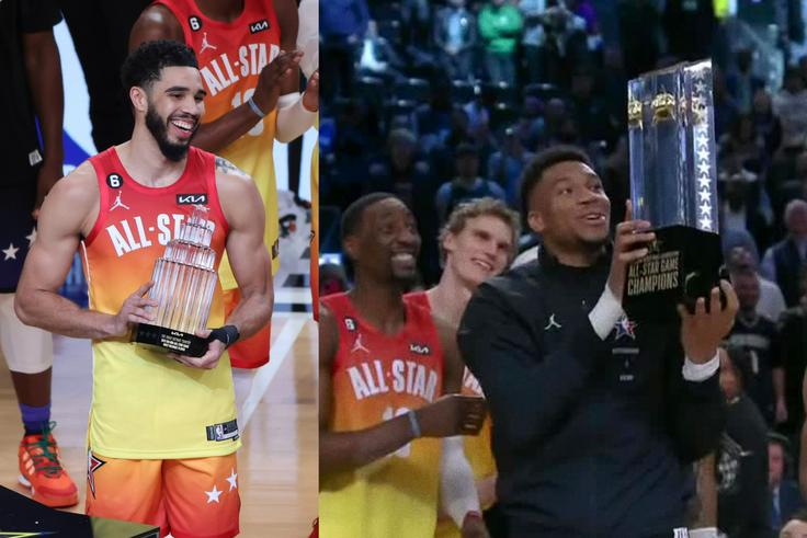 Jayson Tatum sets new record as Team Giannis defeats Team LeBron at NBA All-Star game