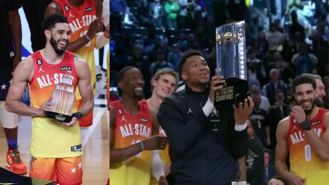 Jayson Tatum sets new record as Team Giannis defeats Team LeBron at NBA All-Star game