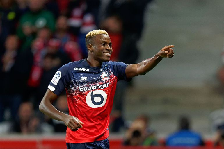 Victor Osimhen during his time at Ligue 1 side Lille.