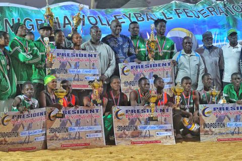 Winners emerge at the President Beach Volleyball Cup