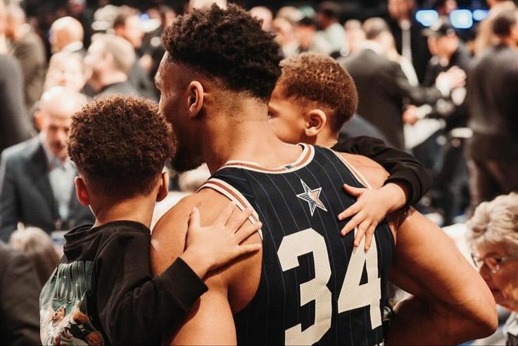 See what Nigerian Freak Giannis Antetokounmpo has to promise his children.