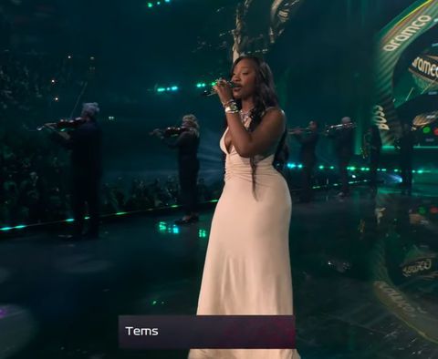Watch Nigerian Grammy winner Tems at Formula 1 unveiling for 2025 Aston Martin.