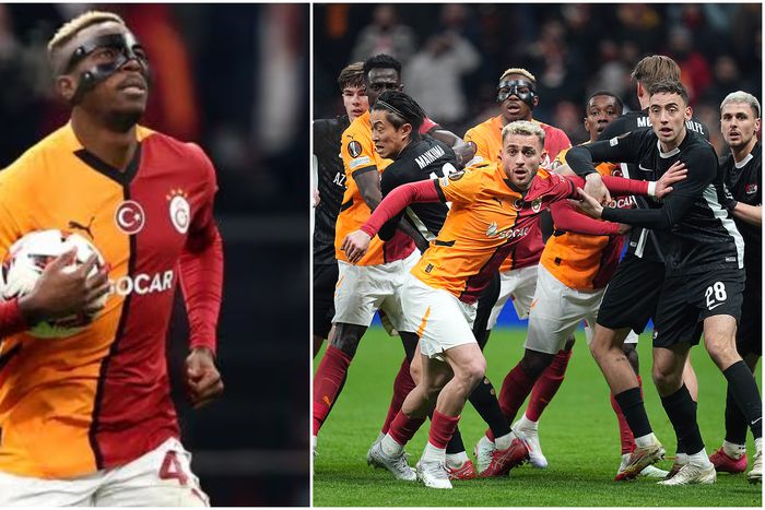 Victor Osimhen's strike was not enough to keep Galatasaray in Europe. (Photo Credit: UEFA)