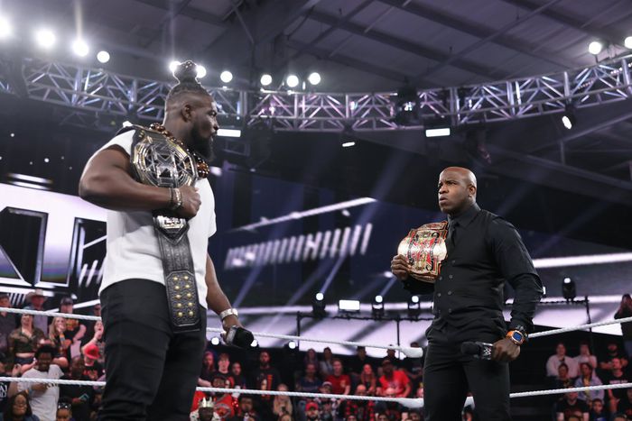 Moose wants to fight Nigerian rival Oba Femi in a TNA and WWE wrestling crossover.