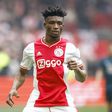 Mohammed Kudus of Ajax in action against Feyenoord in the Eredivisie.