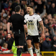 Aleksandar Mitrovic gets physical with referee Chris Kavanagh
