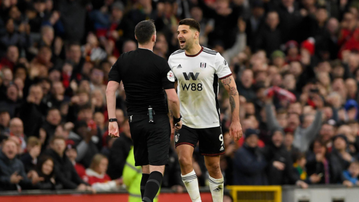 Mitrovic faces lengthy ban for shoving referee in Man United defeat