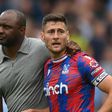 Crystal Palace defender Joel Ward with former manager Patrick Vieira