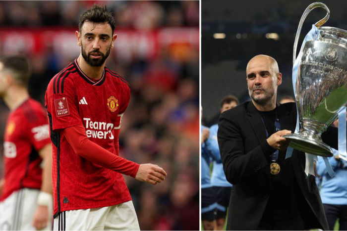 Bruno Fernandes praises Guardiola || Image credit: Imago