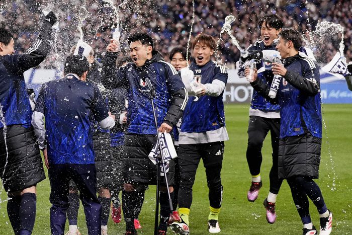 Japanede players celebrate World Cup qualification | Imago