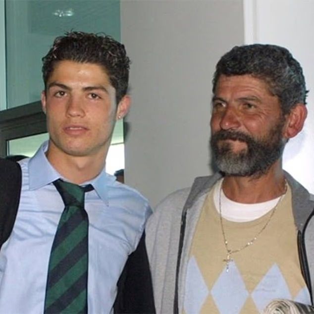 Ronaldo and his father || X