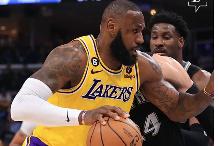 LeBron James unable to power Lakers to win against Grizzlies in Game 2
