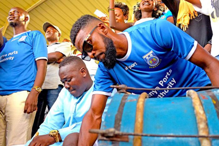 Bandari fans at Mbaraki Stadium.