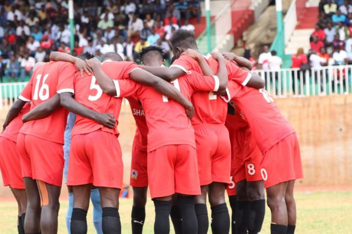 Shabana FC players praying