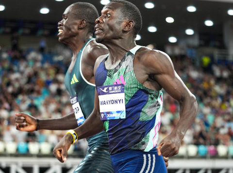 Emmanuel Wanyonyi sets world-leading time in dazzling 800m display at Kip Keino Classic