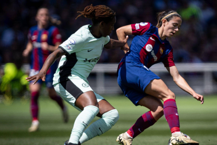 Aitana Bonmati in action against Chelsea || Image credit: Imago
