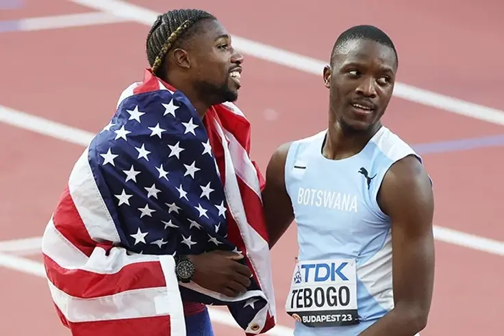 Letsile Tebogo discusses comparisons to American sensation Noah Lyles, explains why he is labled a 'school boy'