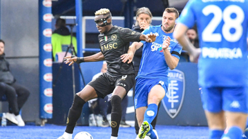 Osimhen ineffective as Empoli hand Napoli 10th defeat of the season