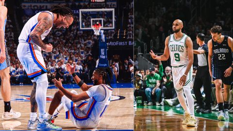 NBA Playoffs: Thunder blow out Grizzlies, Celtics hold off Magic