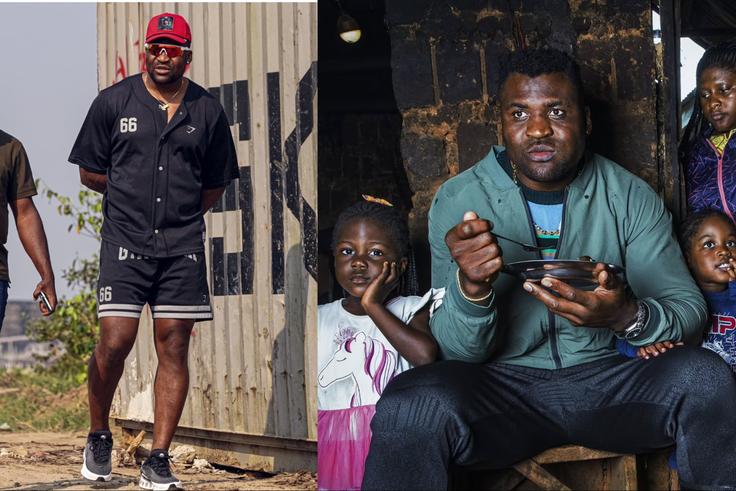 Francis Ngannou shows off Easter food in Cameroon