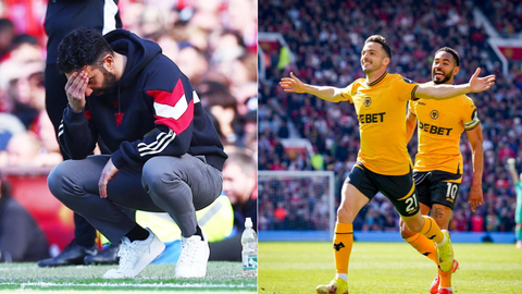 Sarabia beats Onana with stunning freekick as Wolves hand Man United 15th defeat