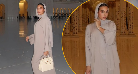 Georgina Rodriguez: Cristiano Ronaldo’s soon-to-be wife wears hijab after jetting off mosque in Dubai to celebrate Easter
