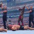 Oba Femi sends Brock Lesnar to early retirement in his shock WrestleMania debut