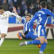 Real Madrid vs Alaves in La Liga action