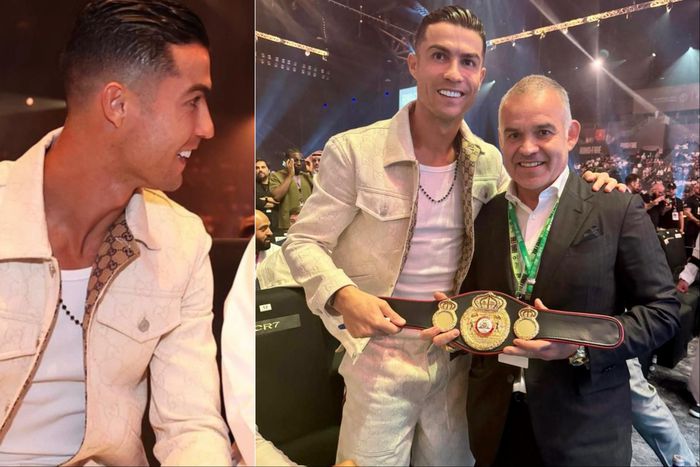 Al-Nassr star Cristiano Ronaldo gets WBA Belt as Oleksandr Usyk beats Tyson Fury to Undisputed heavyweight crown.