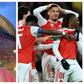 Arsenal players gather at Emirates