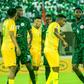 Paul Onuachu, Wilfred Ndidi and Teboho Mokoena of South Africa during the 2026 FIFA World Cup Qualifier match between Nigeria and South Africa at Goodswill Akpabio International Stadium on June 7, 2024 in Uyo, Nigeria. Photo by Oty Silas